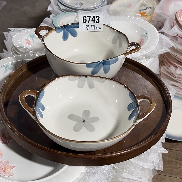 瓷微瑕外贸餐具6743