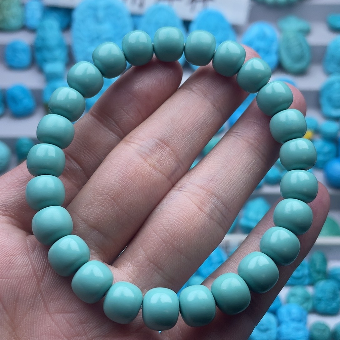 绿松石未镶嵌珠宝奇石9mm