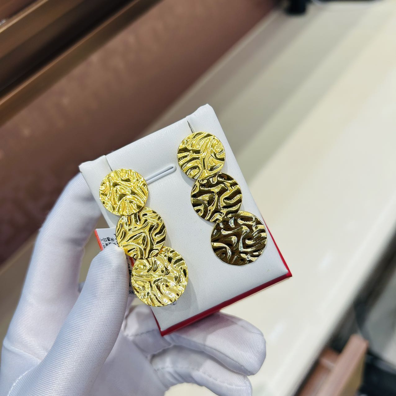 合金耳饰  戒指气质轻奢时尚百搭复古金色250098410