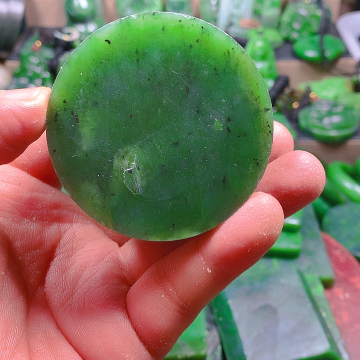 未镶嵌和田玉（碧玉）挂件6*