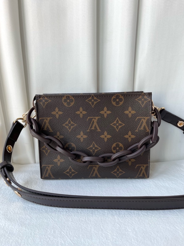 99新 LouisVuitton/路易威登 LV全原老花洗漱19手提单肩斜挎包