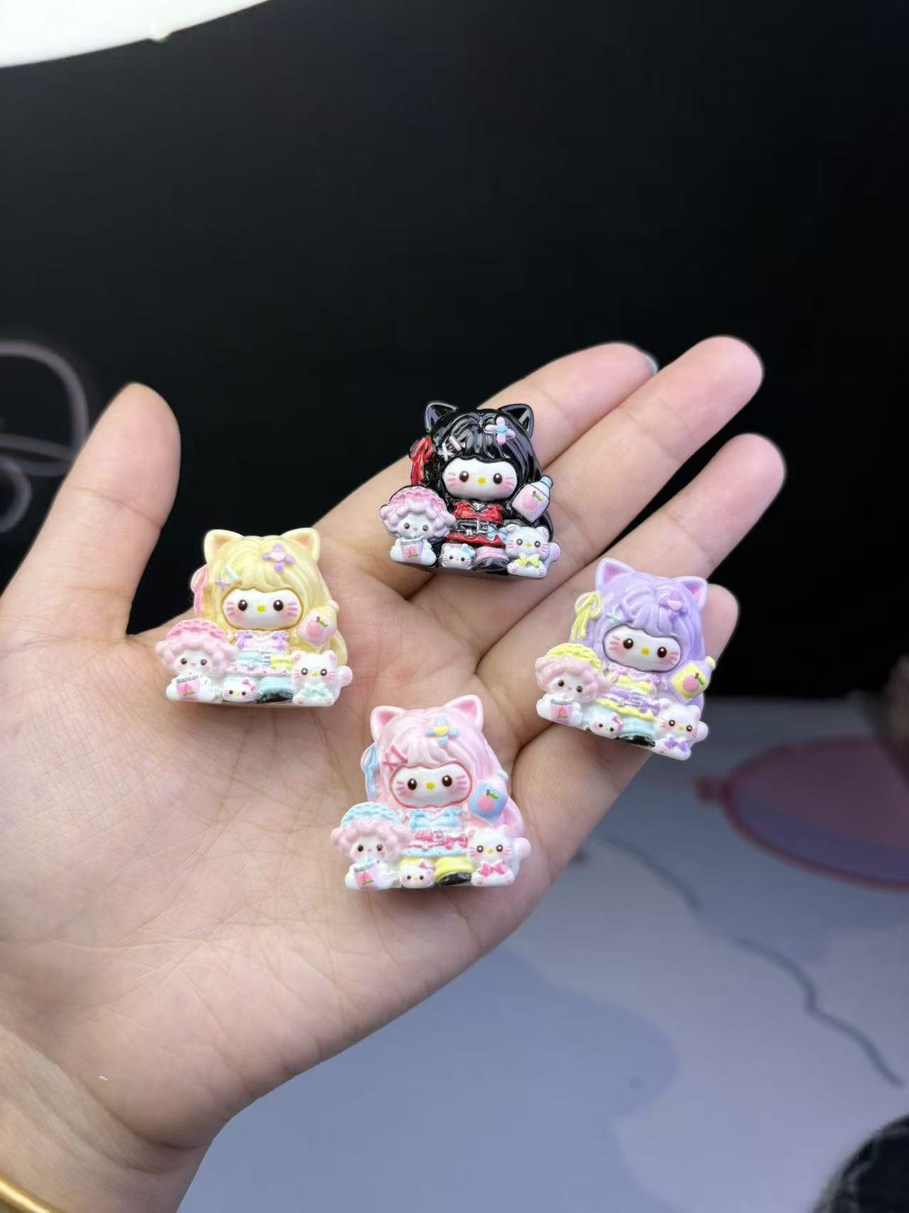 小和尚定制【白桃汽水KT】半立体树脂DIY饰品配件