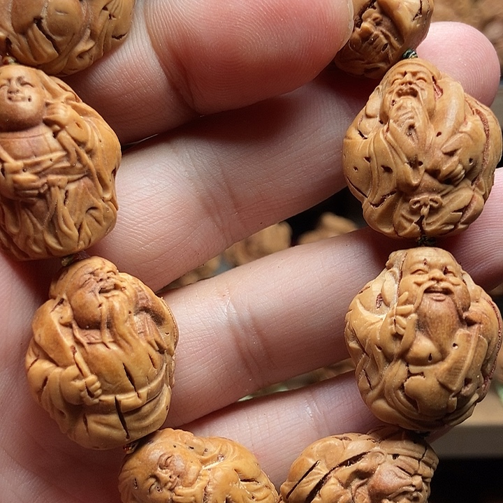 桃核整身八仙祝寿