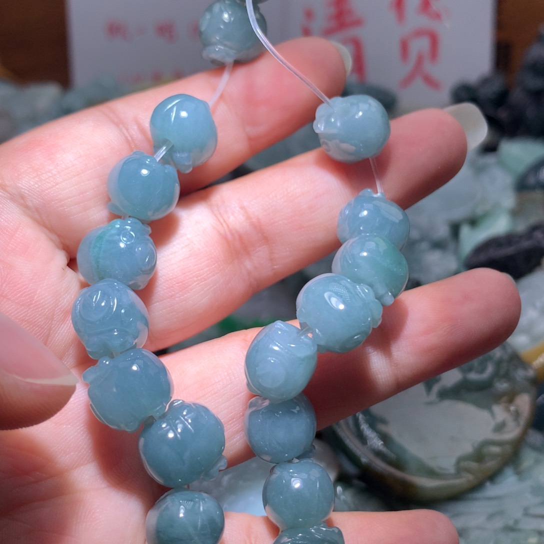 翡翠未镶嵌颈饰保真天然A货翡翠