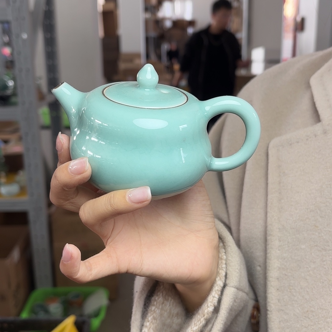 龙泉云间青瓷小米茶器