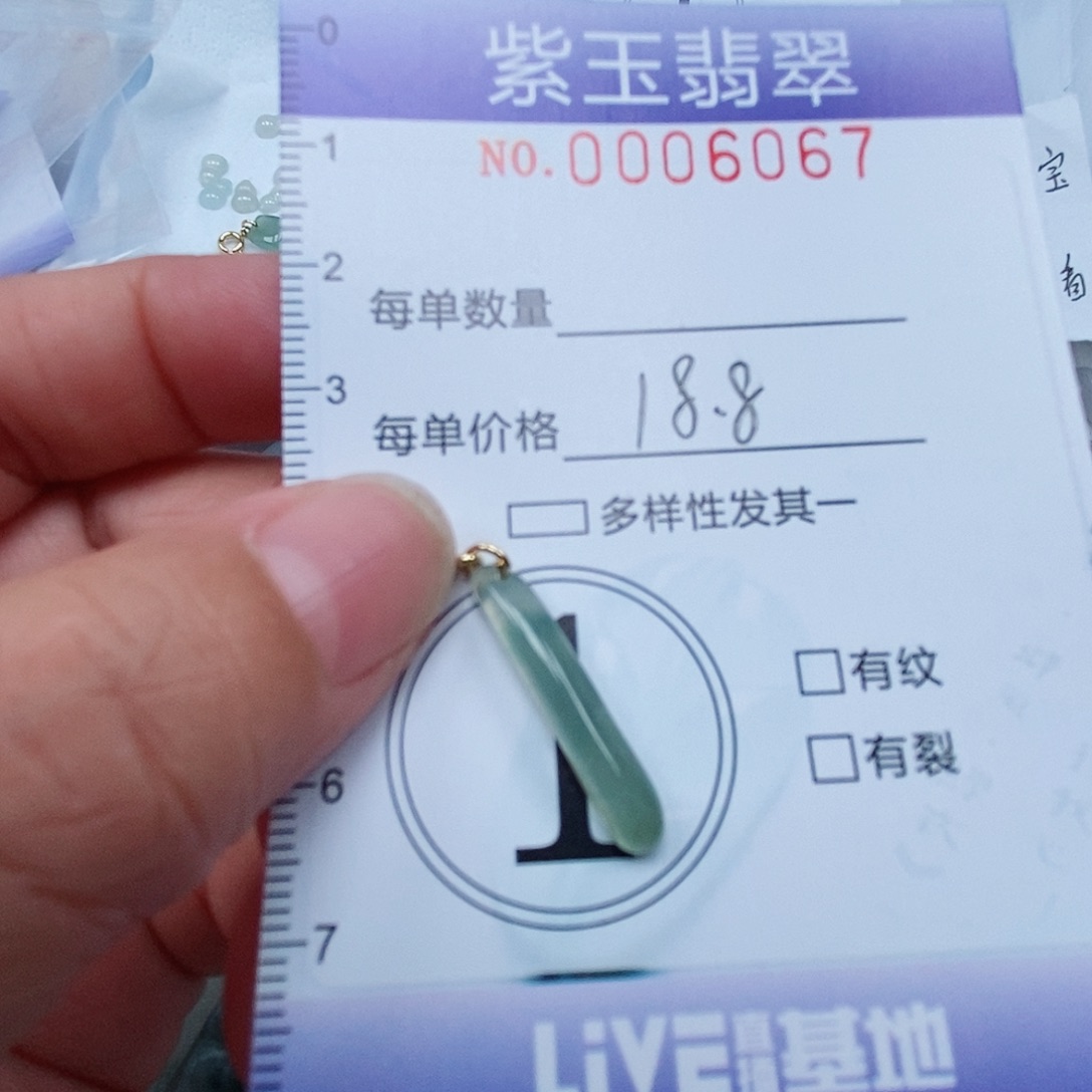 颈饰未镶嵌翡翠冰透随行