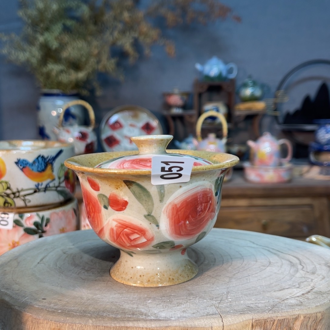 杯素浅陶瓷手工手绘