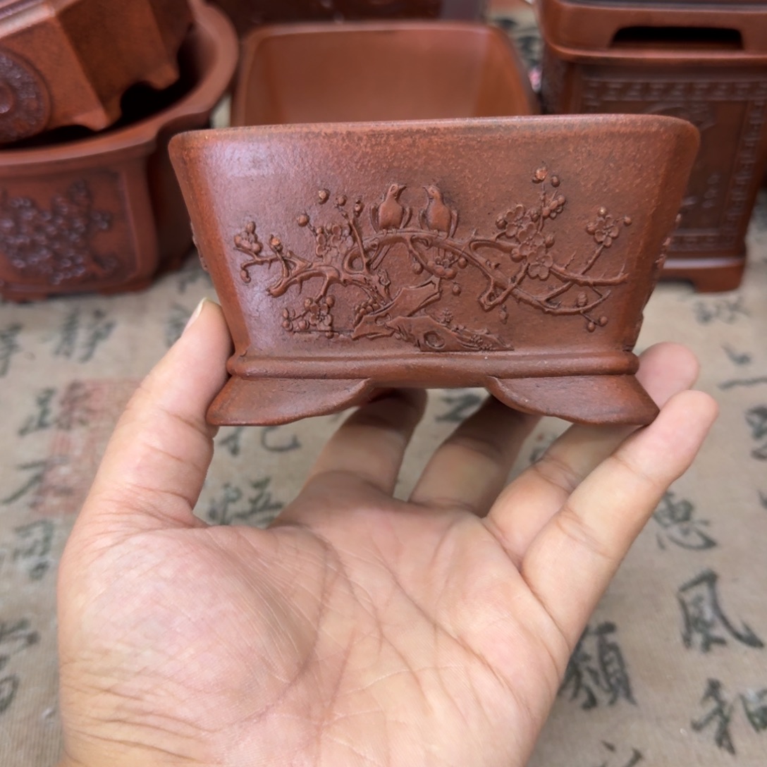 紫砂花盆11x5内经紫砂花盆