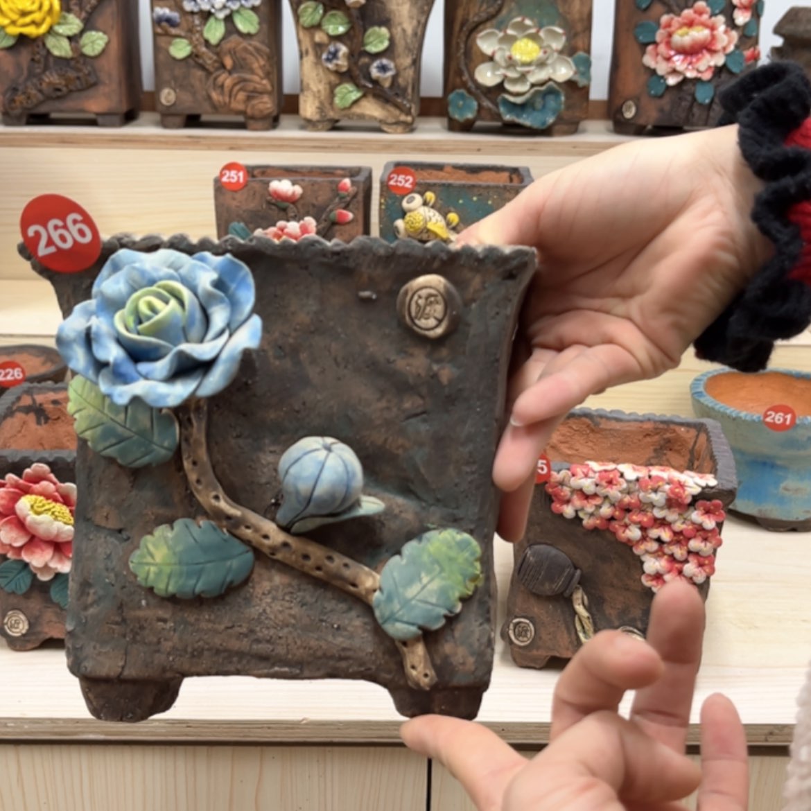 【闪购商品】紫砂花盆266微瑕号内口14.5外高12