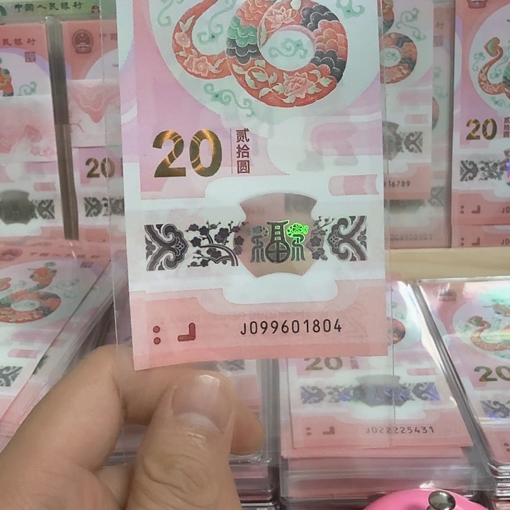 塑料小蛇钞号码099601804