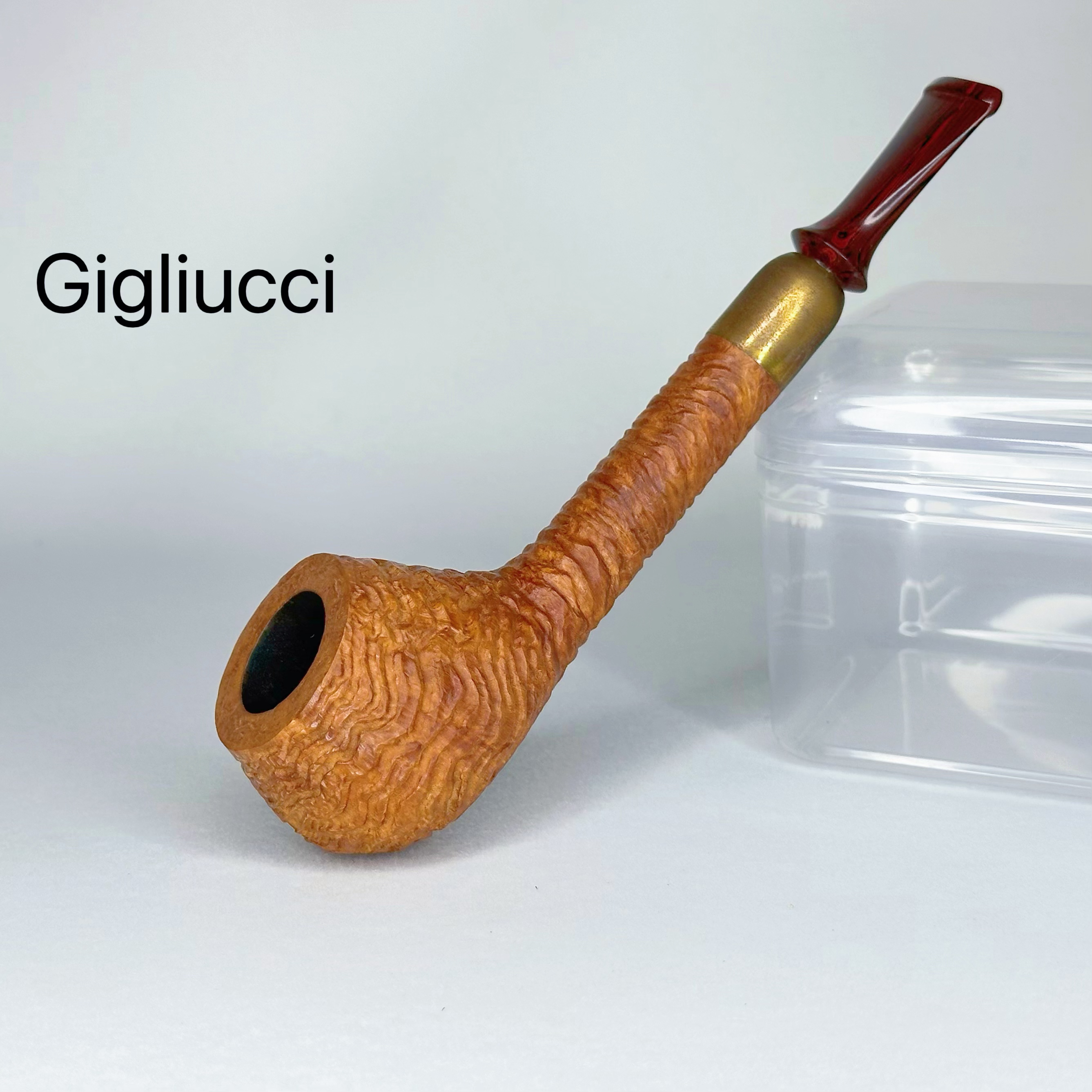 Gigliucci意大利吉柳奇 雕刻风格王子斗型石楠木手工烟斗