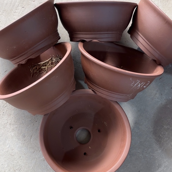 紫砂花盆   100-6。27-12。