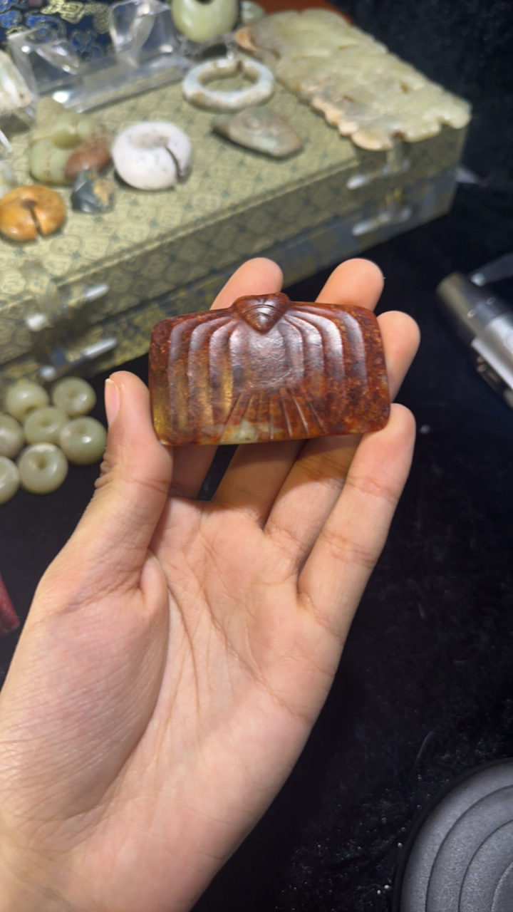 河磨奇石笛枭型件