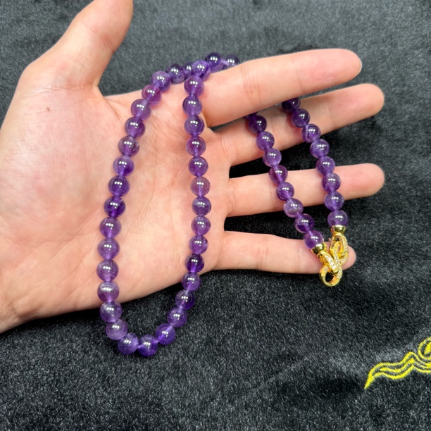 天然精美紫水晶项链v1760多样性发一