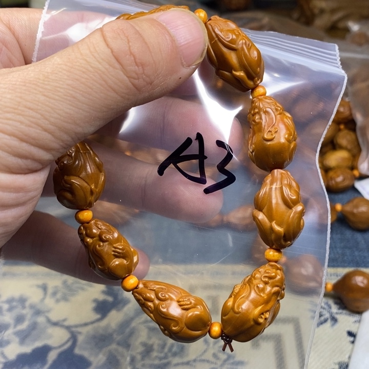 橄榄核手串/手链橄榄核雕工艺手串