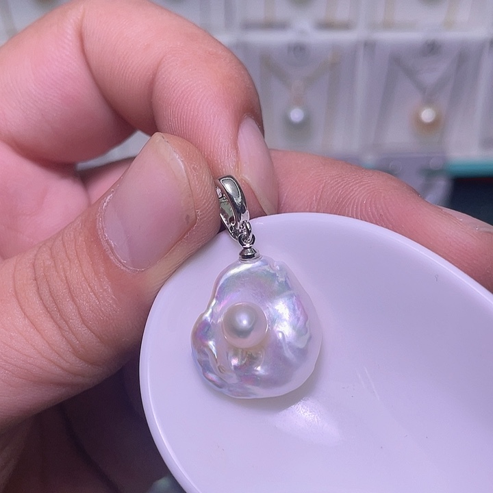 颈饰合金淡水珍珠60