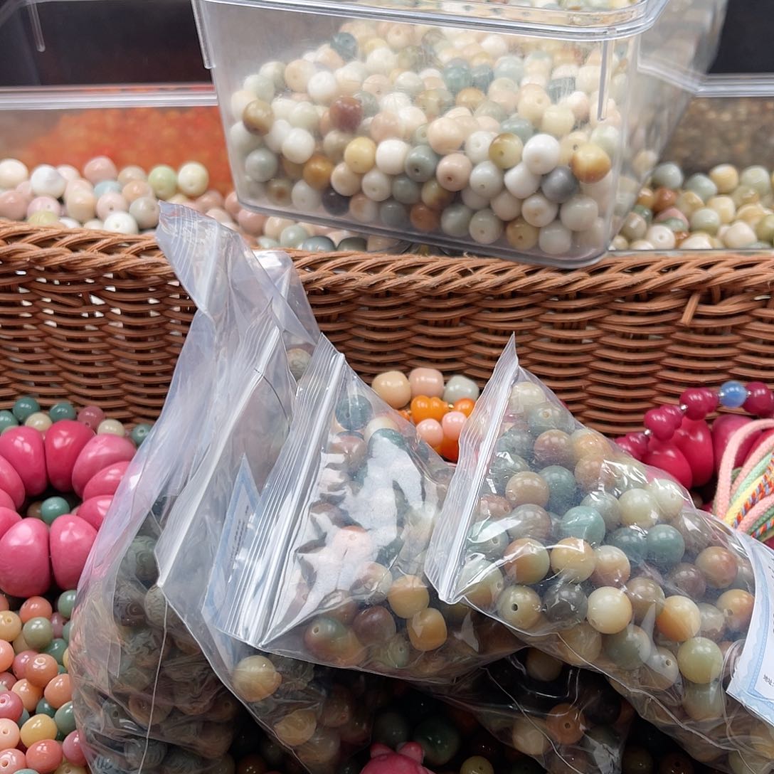 白玉菩提吊坠A/12mm/400颗锅底