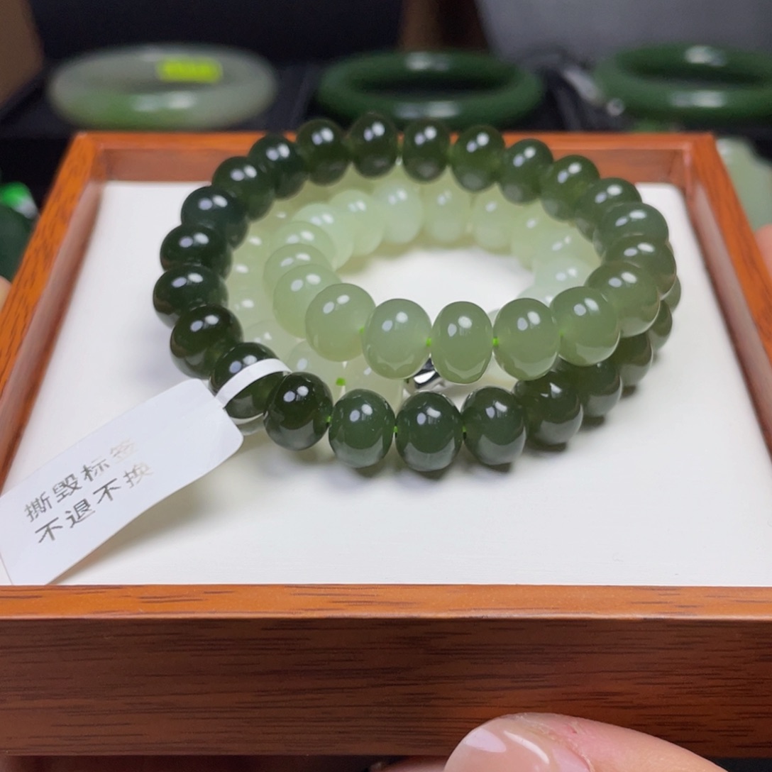 颈饰未镶嵌和田玉渐变妈妈链