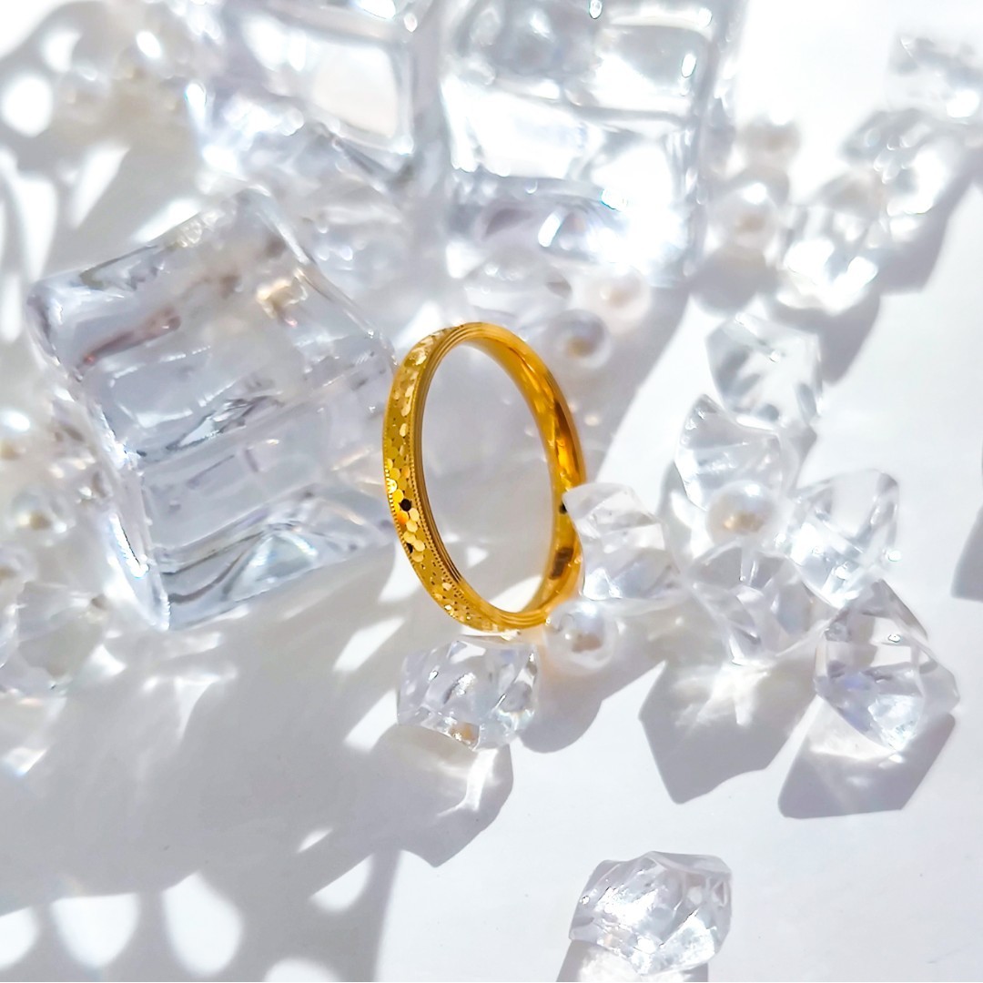 【飘飘严选】足金999 龙鳞细戒指 1.01 17圈口