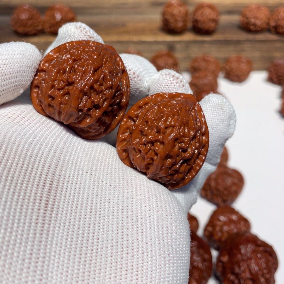 7***叔吊坠文玩核桃金牛400.14. #00#WY