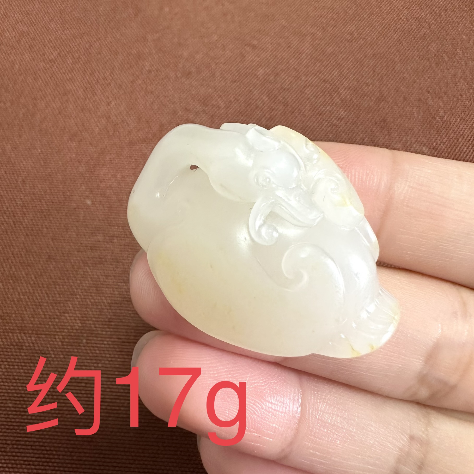 Y新疆和田玉天鹅吊坠重量约17g