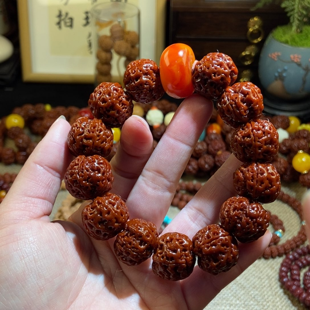 金刚菩提吊坠205老花珠