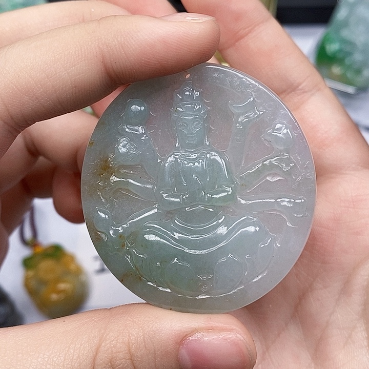 颈饰未镶嵌翡翠翡翠A货