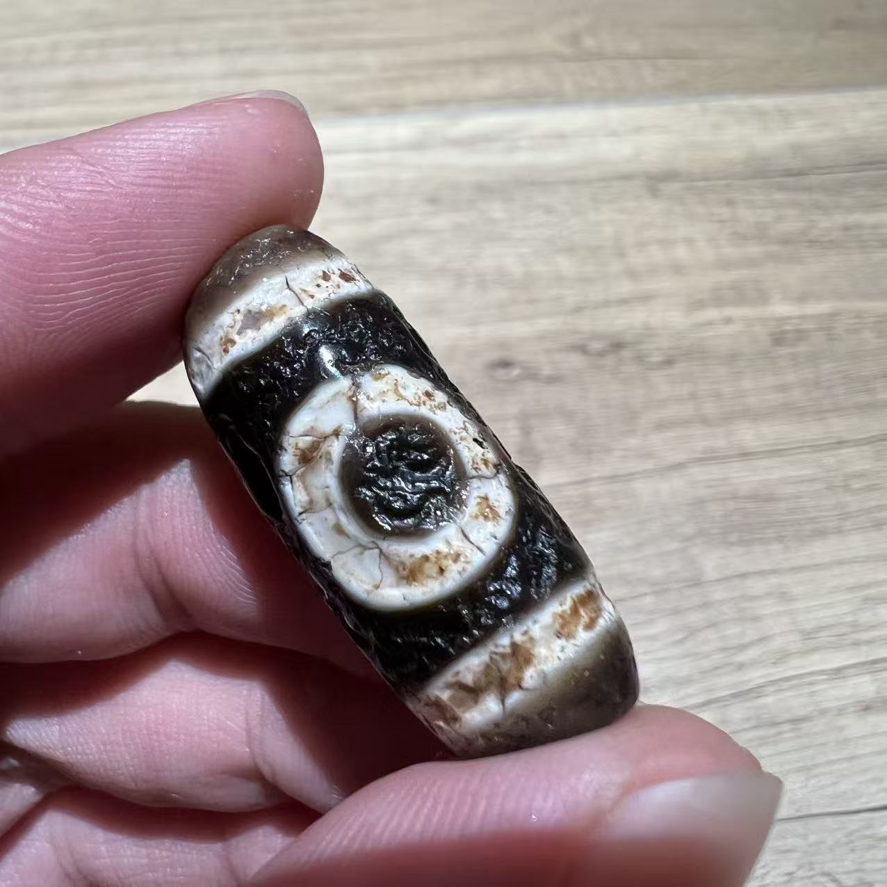 藏传回流精选老珠子·一眼天地特殊图腾