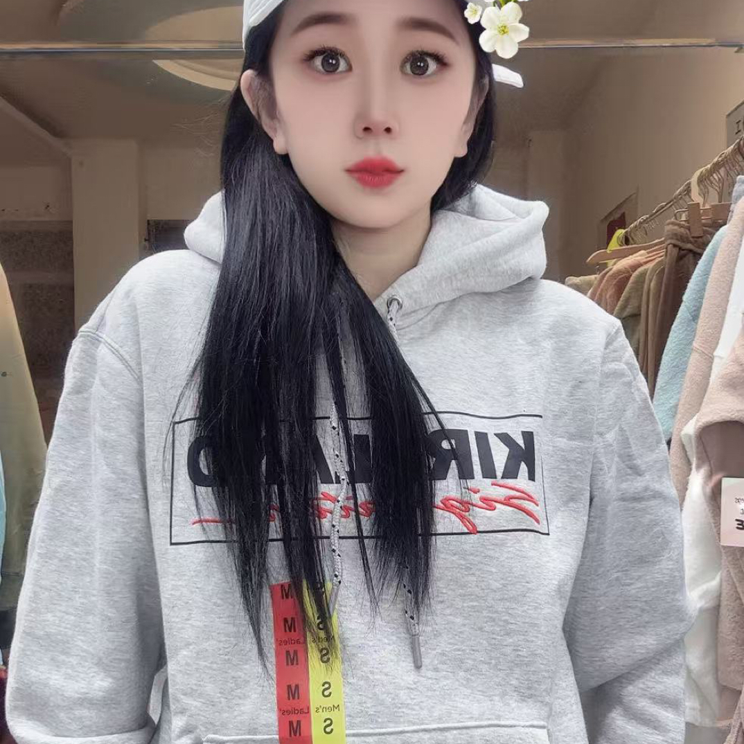 开客男女同款加绒加厚重工刺绣卫衣