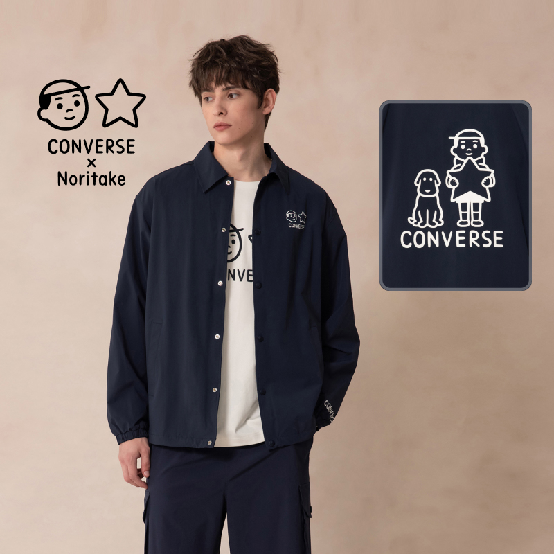 CONVERSE匡威官方 Converse x Noritake 尼龙刺绣男女外套UCH890