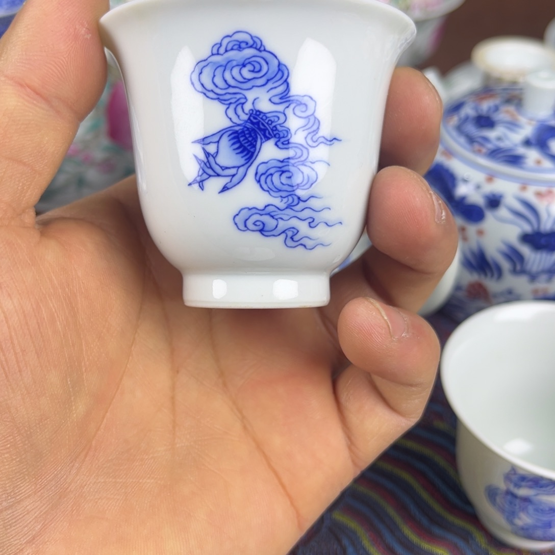 阿***包陶杯子手工手绘陶瓷