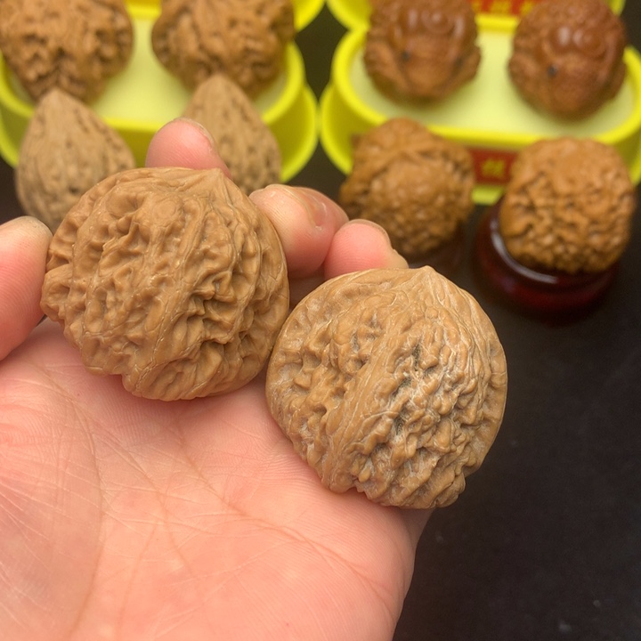 吊坠文玩核桃平谷凹底38