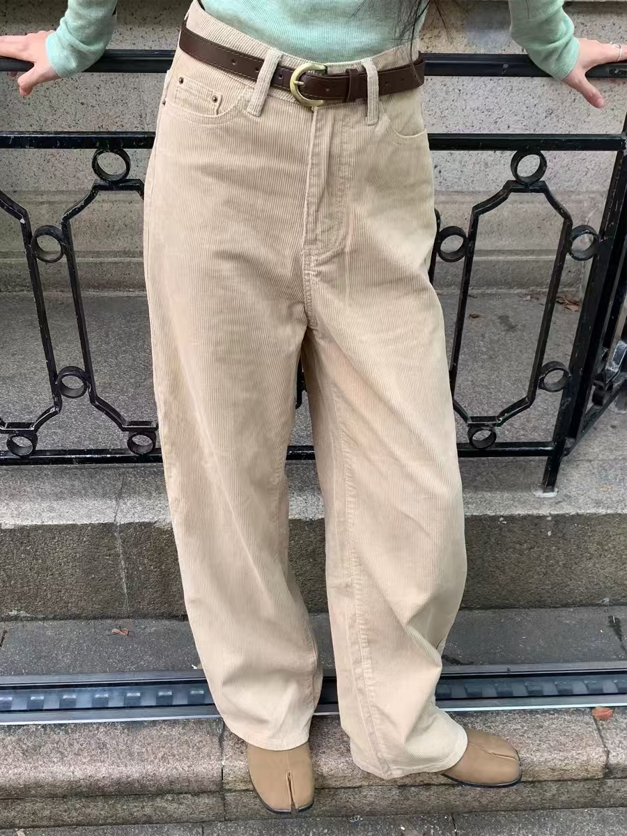 静姐秋季新款显瘦宽松直筒运动时尚休闲裤00251