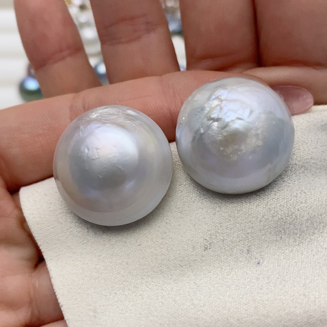 【闪购商品】淡水珍珠耳饰银S925镶嵌