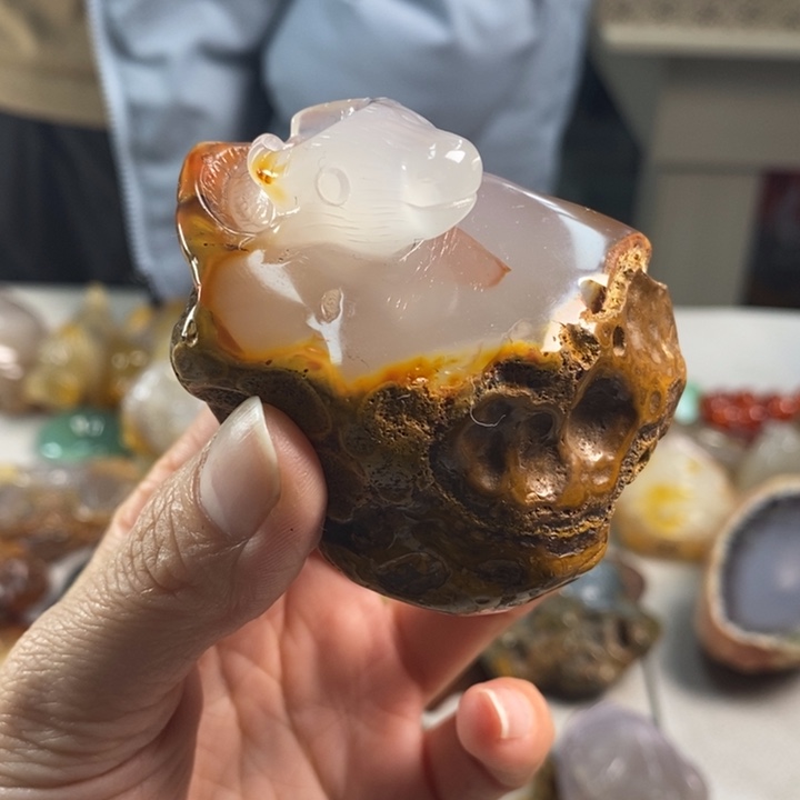 玛瑙/玉髓吊坠(不含链)未镶嵌