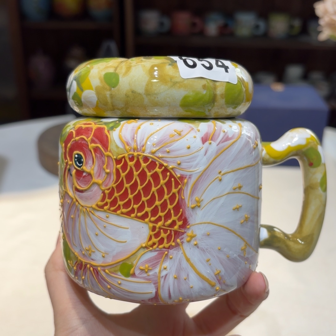 景德镇手绘高温釉下彩陶瓷茶具