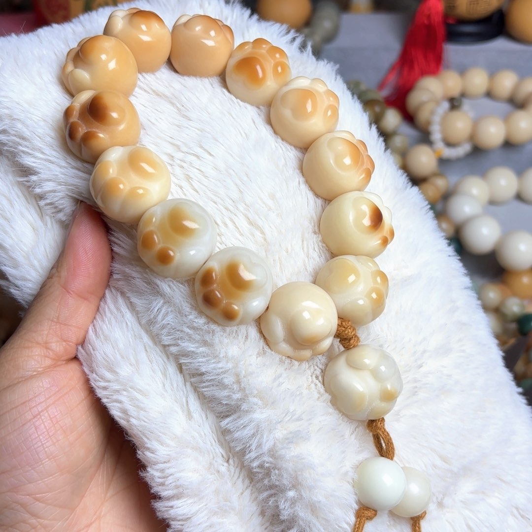 菩提根/象牙果手串猫爪手持