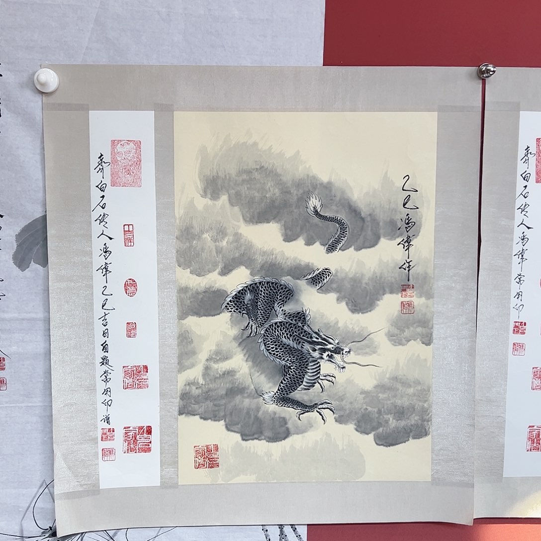 国画冯伟老师亲笔手绘国画作品慧 