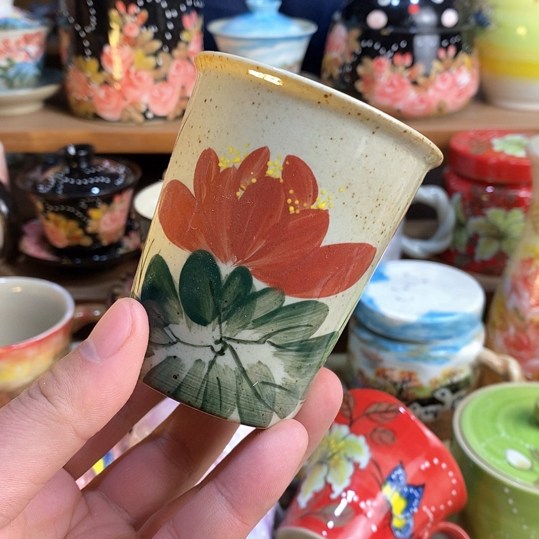 瓷片手绘陶瓷超赞的