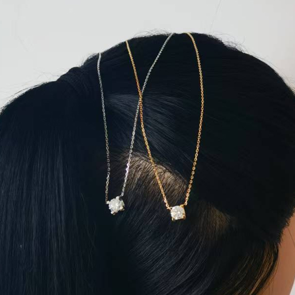 59-XL牛头1克拉925银桑钻渡18K 发夹