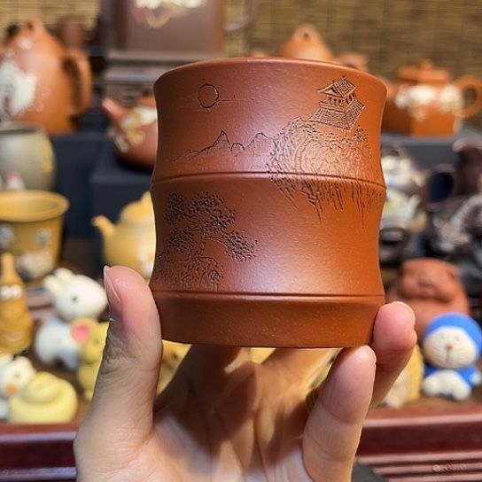 紫砂茶杯紫砂主人杯