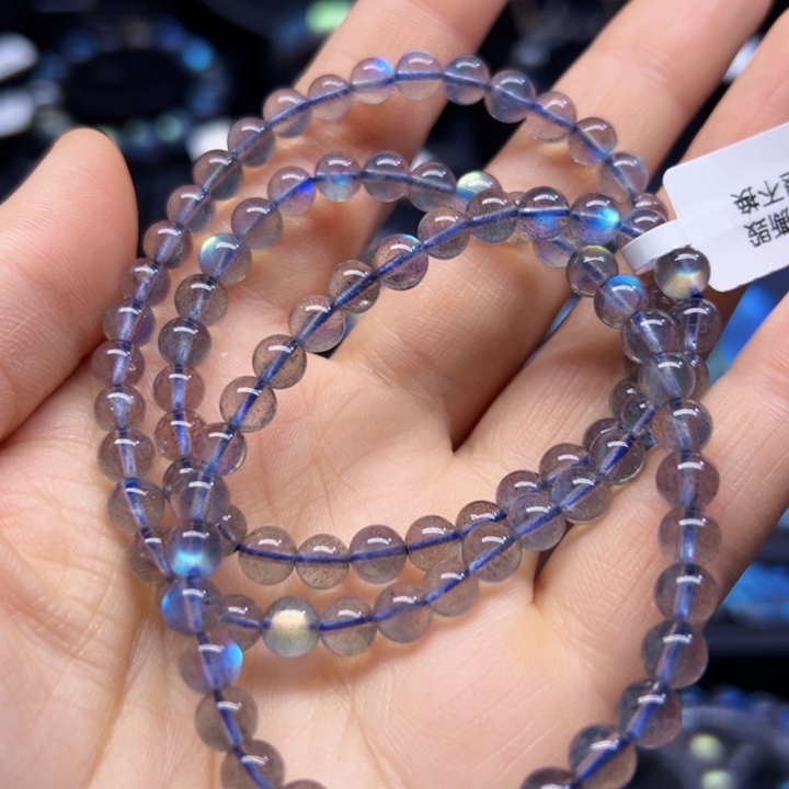 拉长石手串未镶嵌6左右