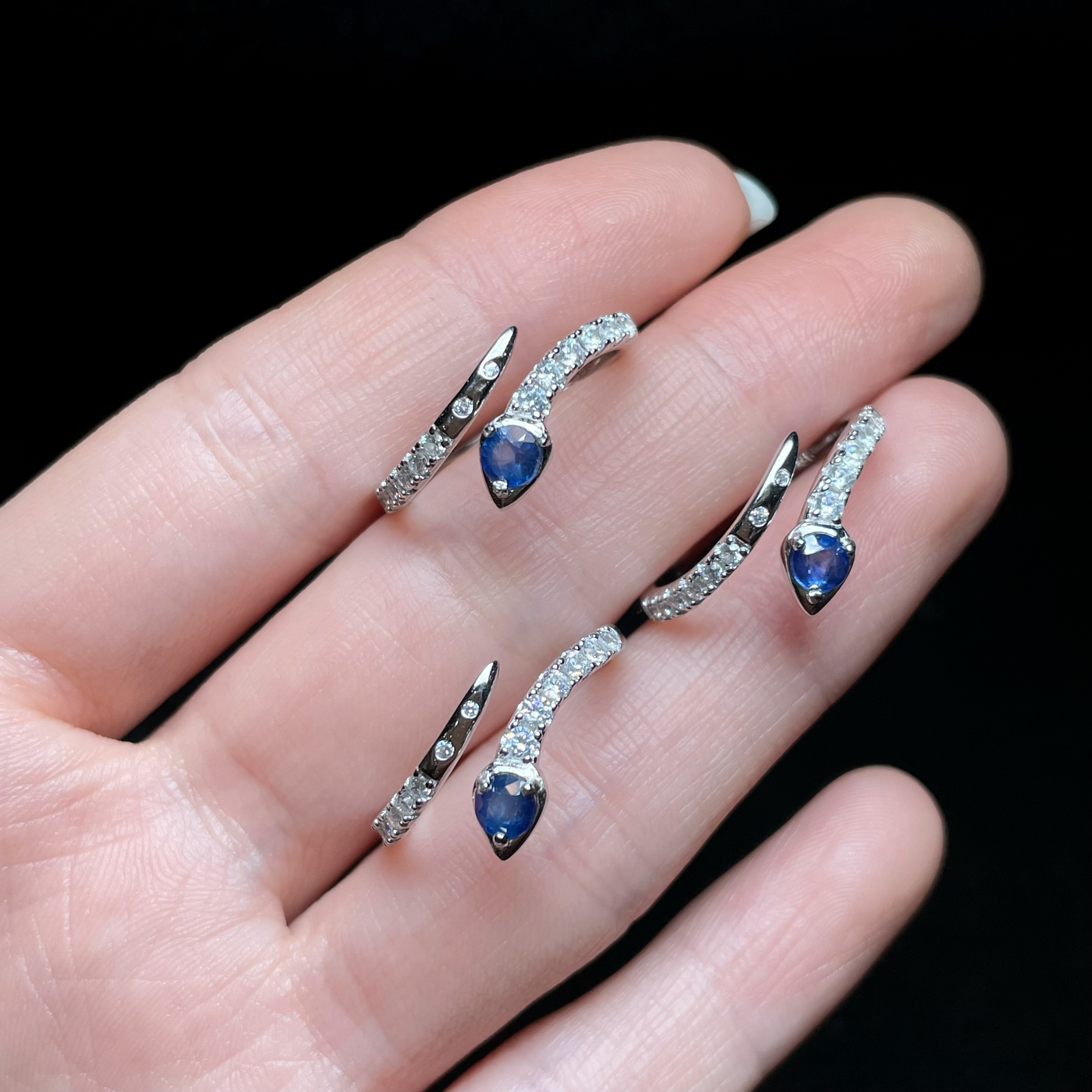 【云上好物】20 DS83952-S925银蓝宝石戒指—多样性发一件-3.5mm（JG）