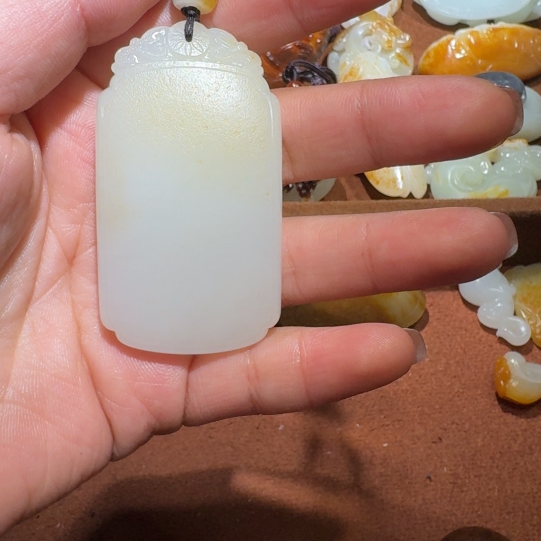 和田玉挂件未镶嵌A**海