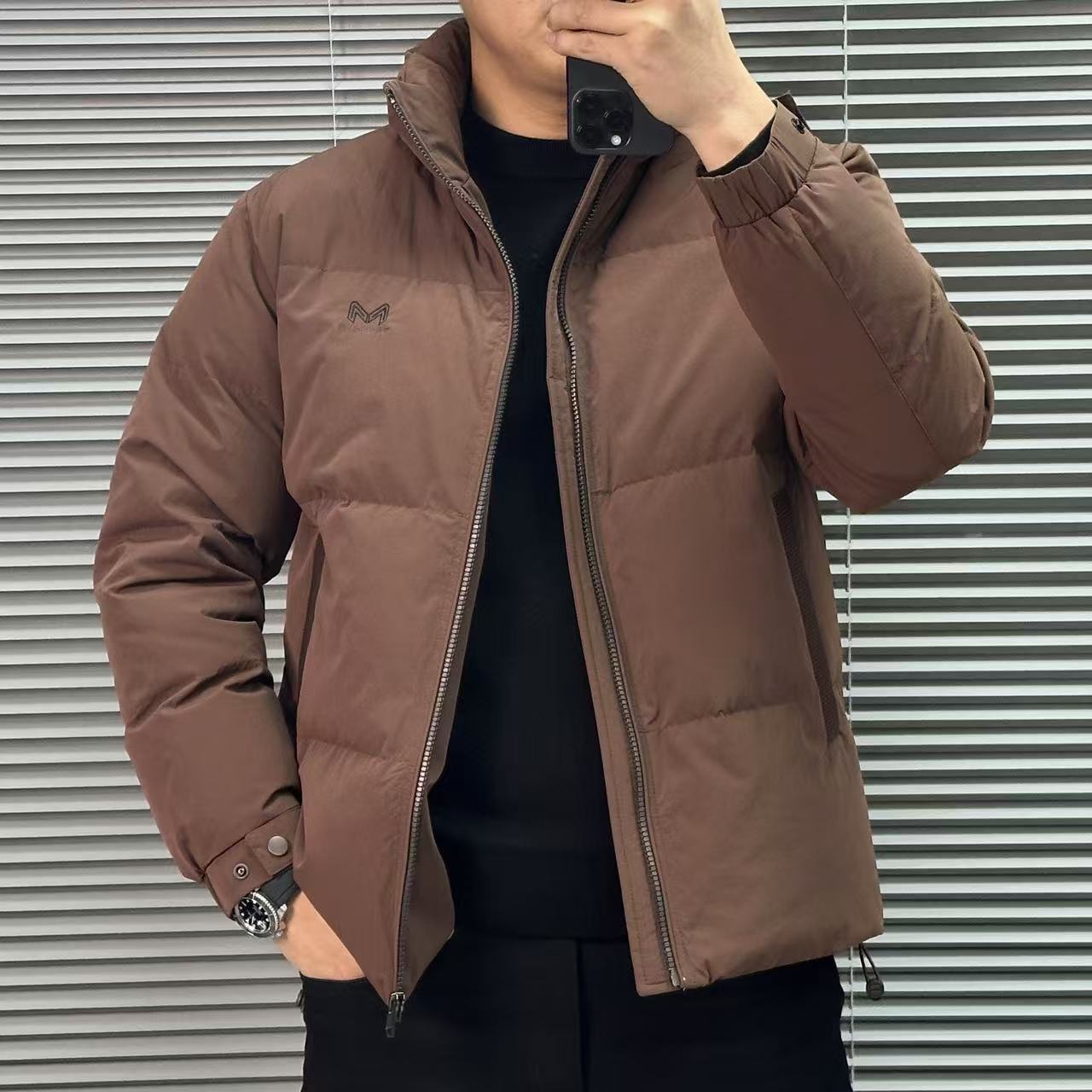 【巴尔赫】冬季男士欧货高端国风系列时尚轻奢保暖羽绒服外套80077