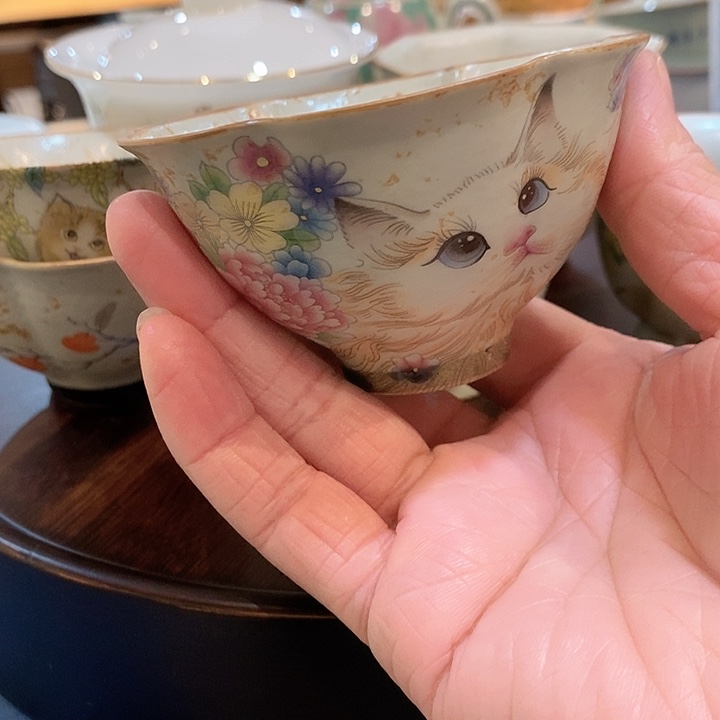 火石烧主人杯瓷器