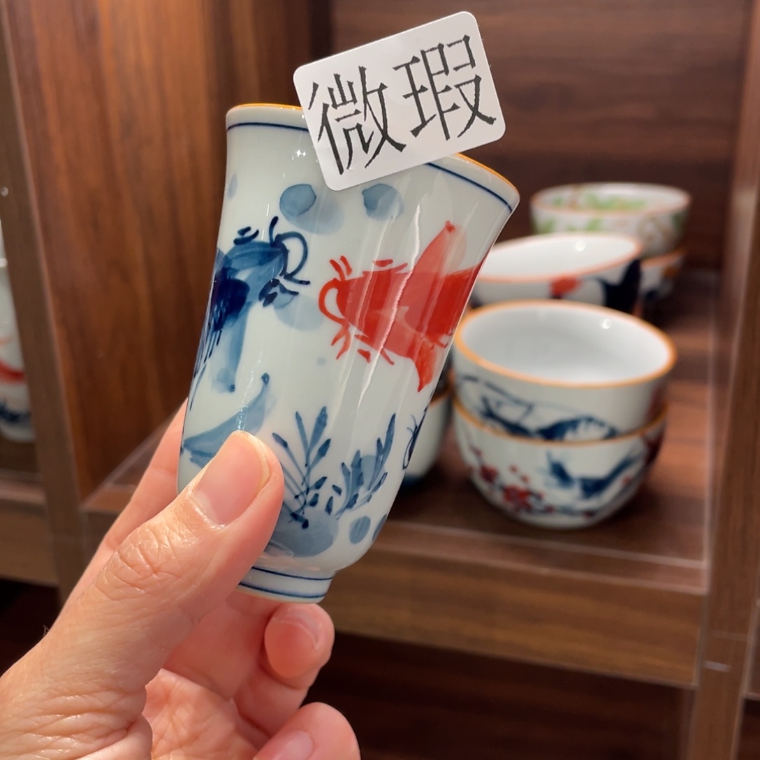 微瑕釉下彩纯手绘