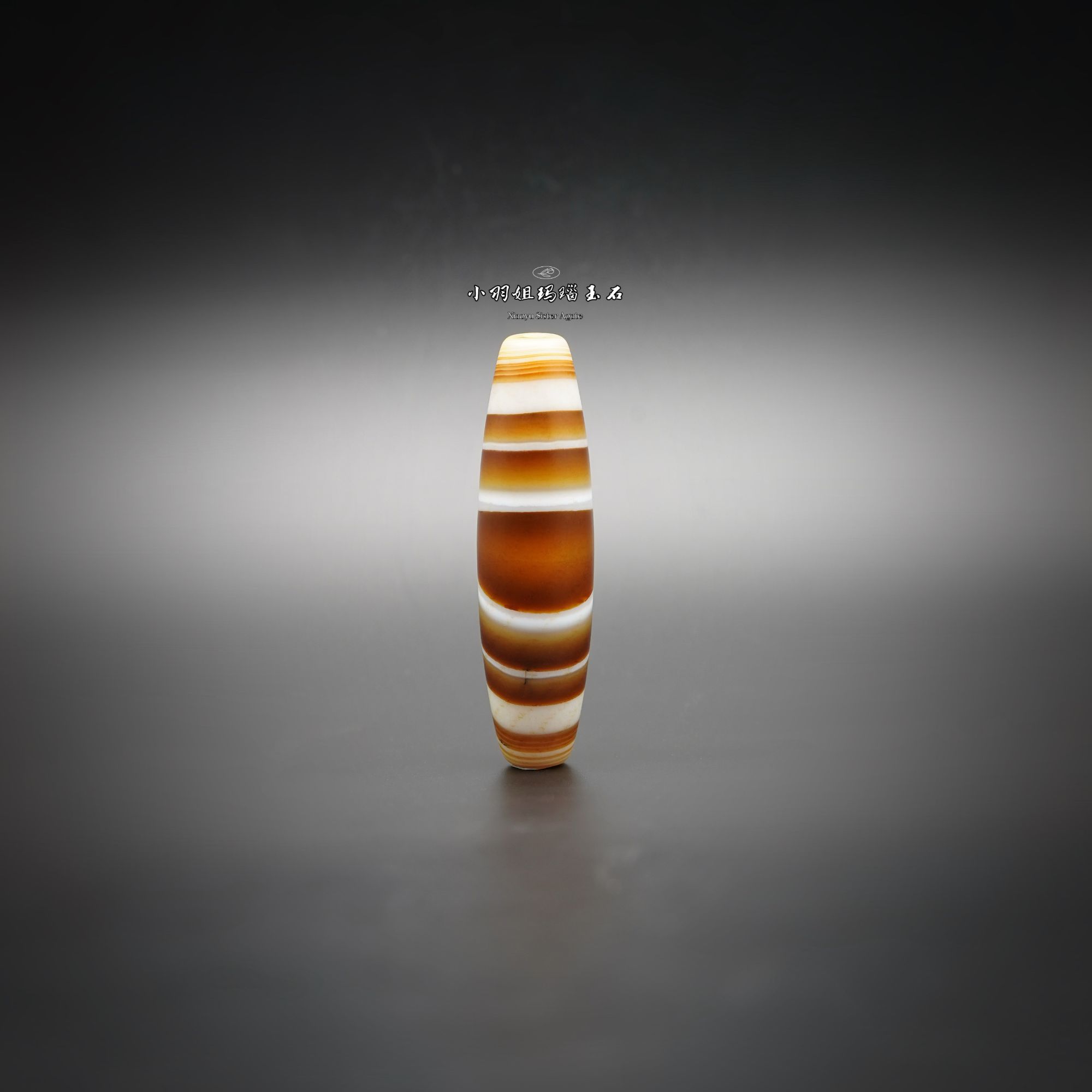 哑光缠丝玛瑙一眼腰线勒子 尺寸 55.7*15