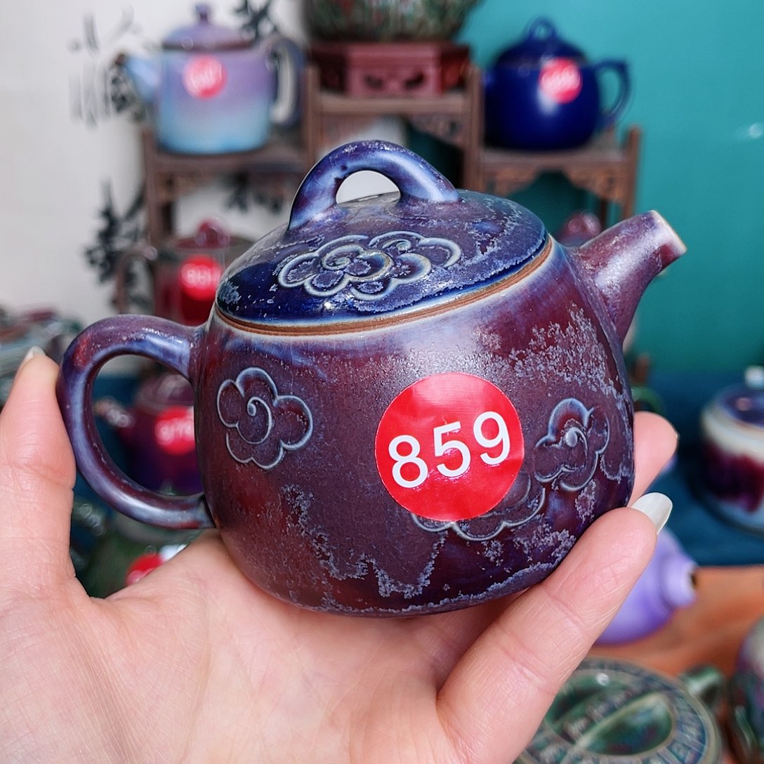 壶鲲***3钧瓷艺术作品壶