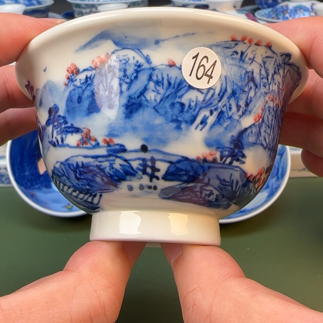 景德镇纯手工手绘茶具164